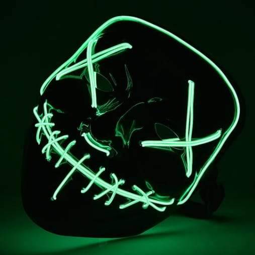 Purge Mask The Movie LED Light (Halloween) - blue