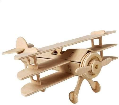 3D Wooden Puzzle Triplane (24pc)