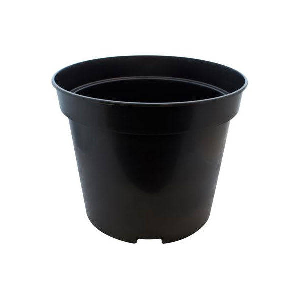 Round Black 25L Pot