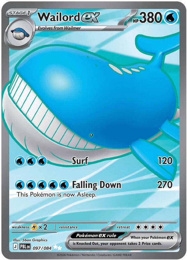Wailord ex - 097/084 - Wailord ex - 097/084