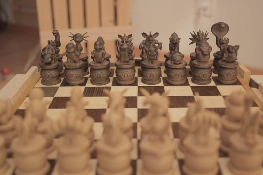 Pokmon Chess Set  3D Printed Collectors Edition