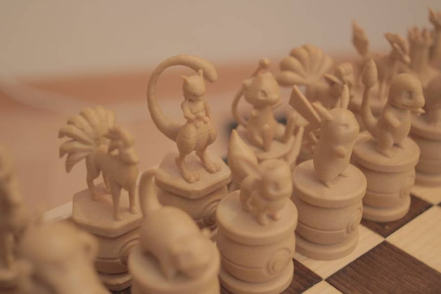 Pokmon Chess Set  3D Printed Collectors Edition