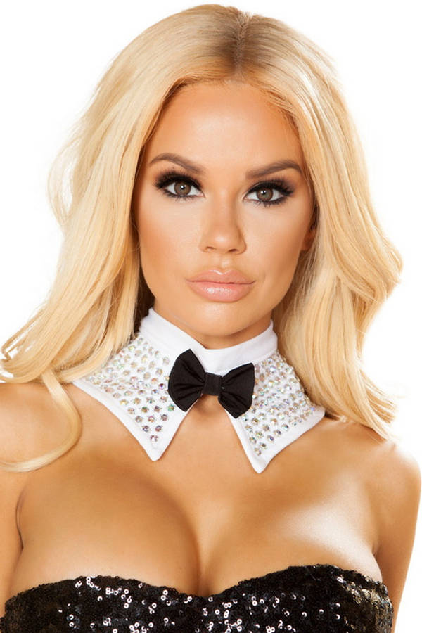 Rhinestone Tuxedo Choker