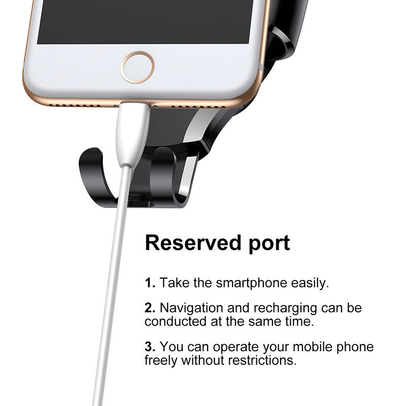 BASEUS Osculum Type Gravity Car Mount Black