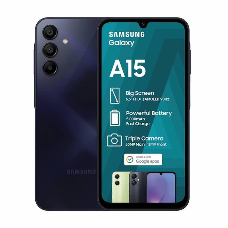 SAMSUNG Galaxy A15 128GB (Dual SIM) + FREE Skunkworx Protective Cover