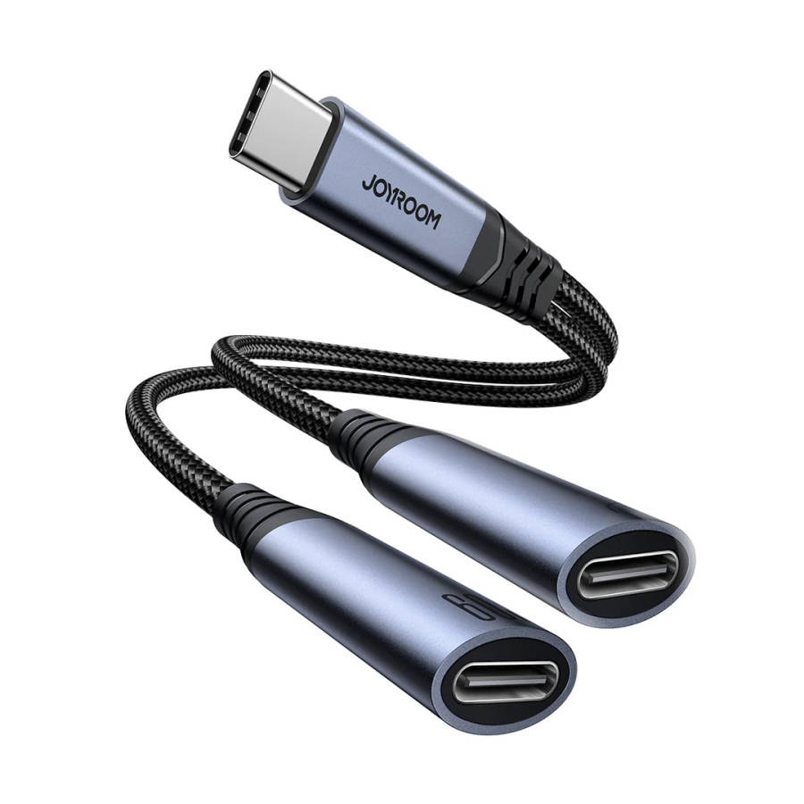 JOYROOM SY-C03 Audio-Transfer Series 2-in-1 Audio Adapter (Type-C to Dual Type-C)