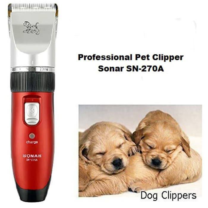 800gr] Alat Cukur Bulu Hewan Sonar SN270A Professional Pet Clipper - Merah  | Shopee Indonesia