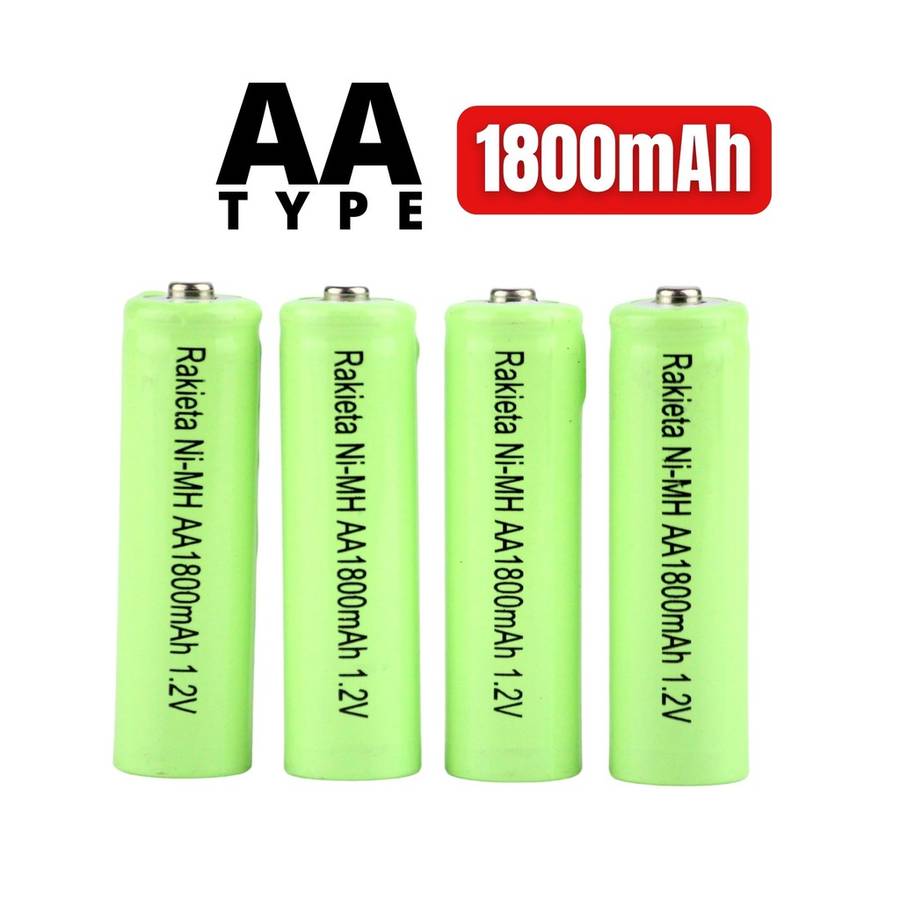 BULK FROM 6 // Rechargeable Battery RAKIETA 1.2V AA 1800mAh 1PCS