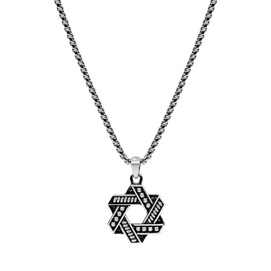 Star of David Pendant Chain ARZ-Steel