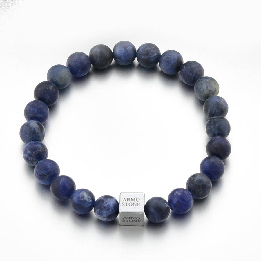 Blue Matt Sodalite Stones Armo-Stone