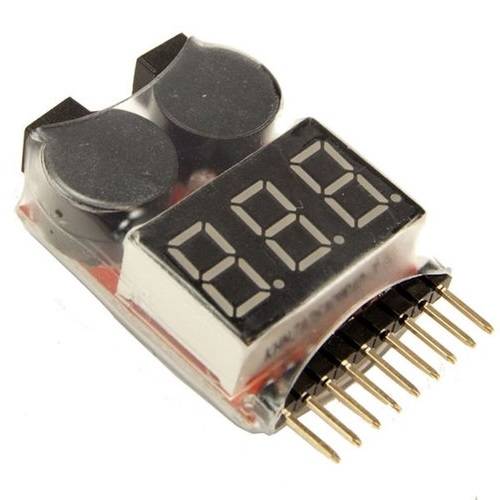 Lipo Battery Voltage Tester / Low Voltage Buzzer Alarm 1-8S