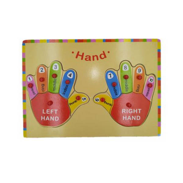 Wooden Counting Hand Puzzle