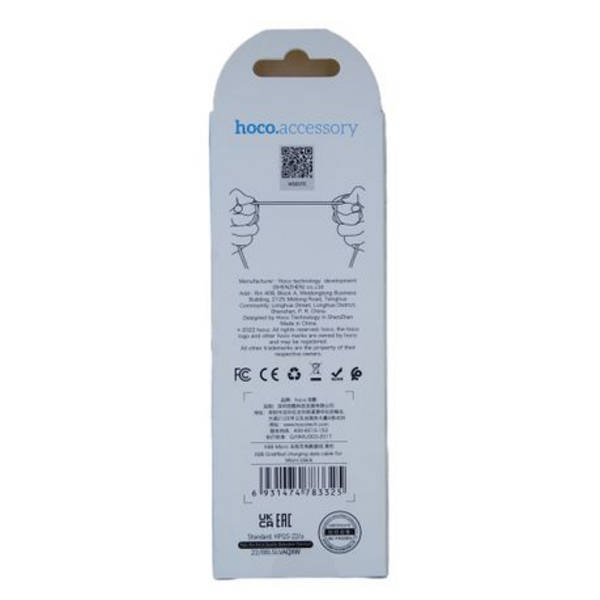 Hoco X88- USB to Micro Type-C Cable 2.4A (Fast Charging/Data Sync)