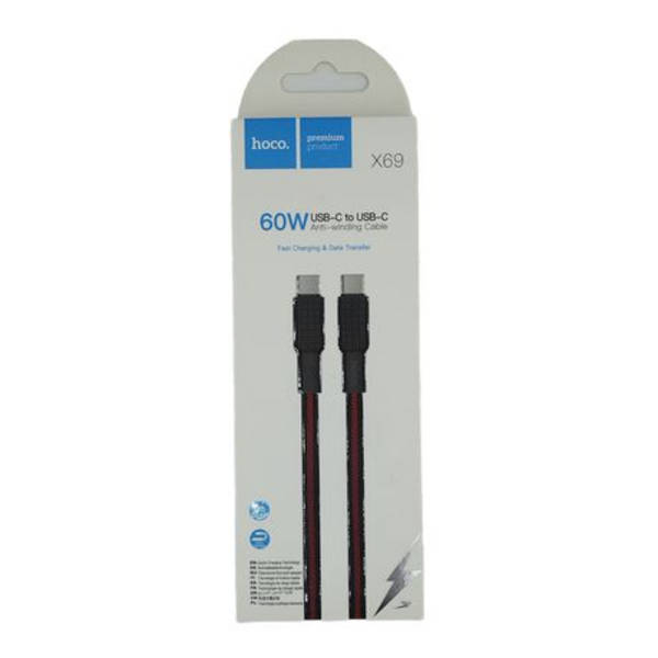 Hoco X69 60w USB-C to USB-C -Fast Charging &amp; Data Cable