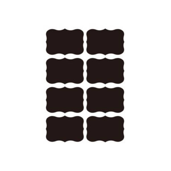 48 Chalk Sticker Labels With White Pen- 5.5cm x 3.5cm