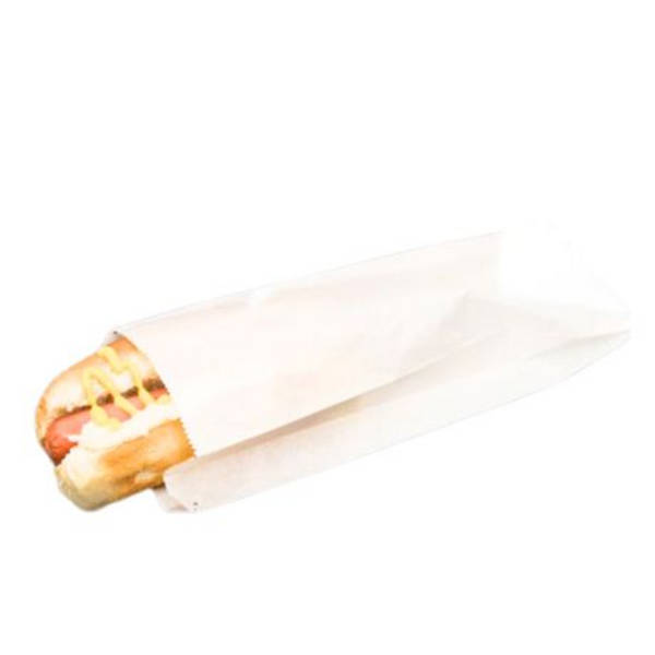 Greaseproof Hotdog Paper Bags 33cm x 8.5cm- Pack of 25