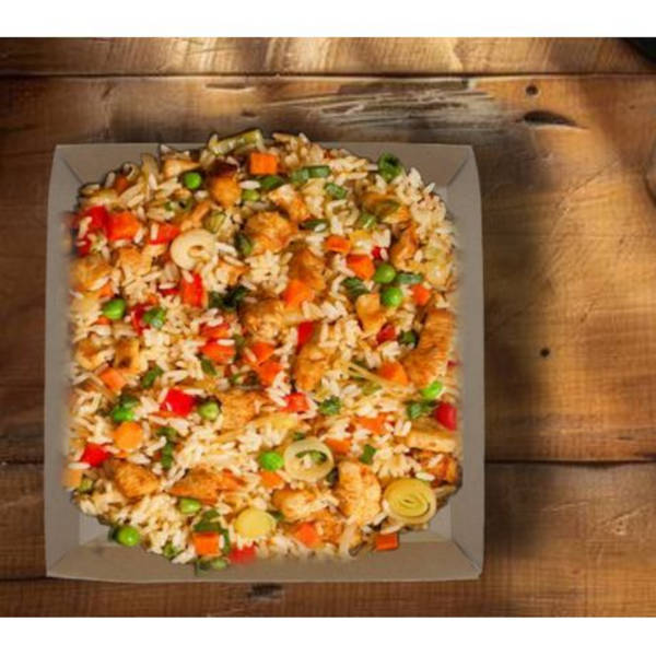 Kraft Square Disposable Plates - 21cm - 25 Pack