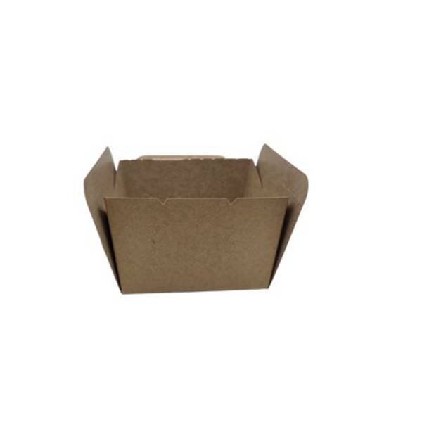 Kraft Burger Boxes 600ml - Disposable Packaging - 25 Pack