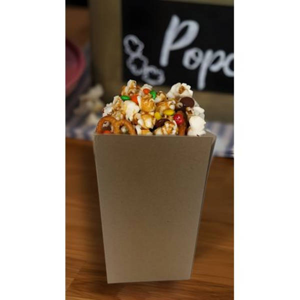 Healthy Life - Kraft Small Preformed Popcorn Box - 10.5cm - 25 Pack