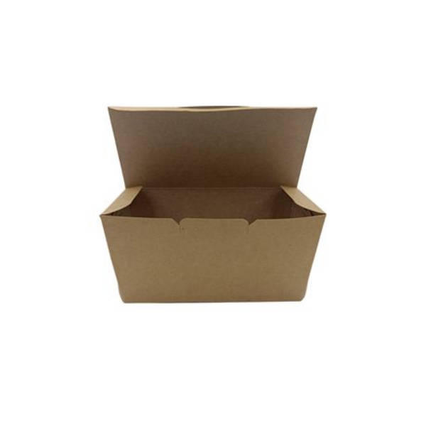 Kraft Taco Boxes - 16cm - Disposable Takeaway Food Containers - 25 Pack