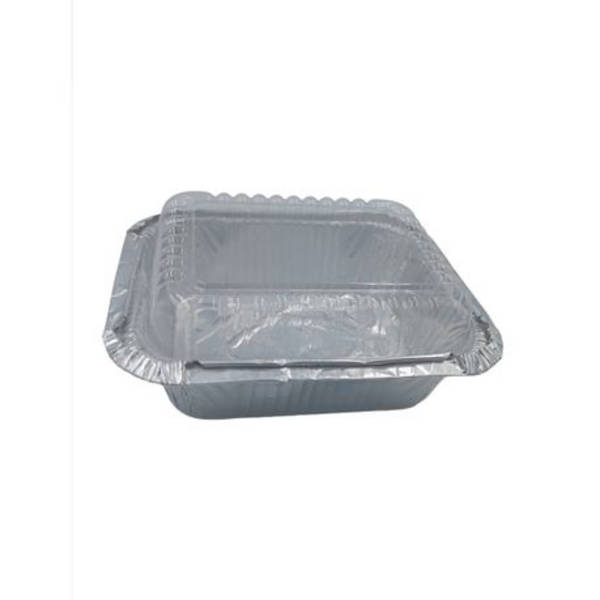Foil Container with Clear Lid Combo 350ml- Pack of 50