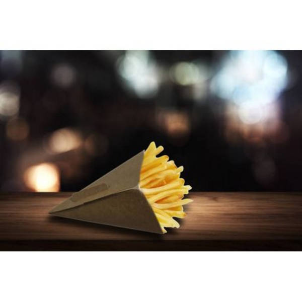 Kraft Medium Disposable Chips Cones - Snacks & Fast Food - 50 Pack
