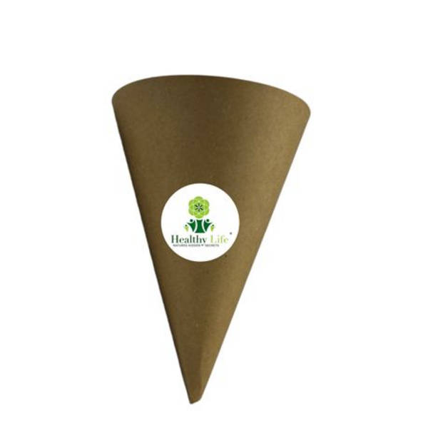 Kraft Medium Disposable Chips Cones - Snacks & Fast Food - 50 Pack