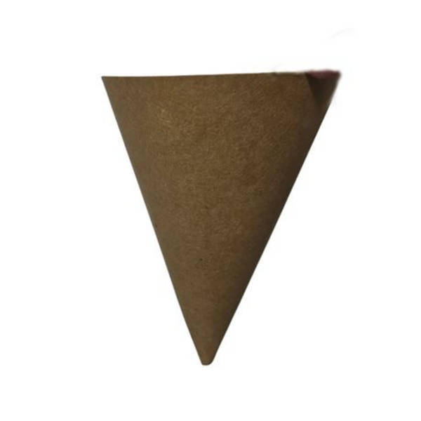Kraft Medium Disposable Chips Cones - Snacks & Fast Food - 50 Pack