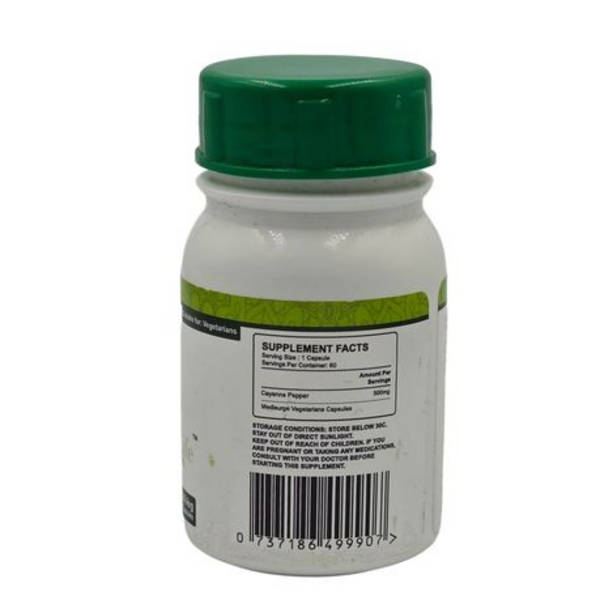 Healthy Life Cayenne Pepper Capsules 500mg - 60