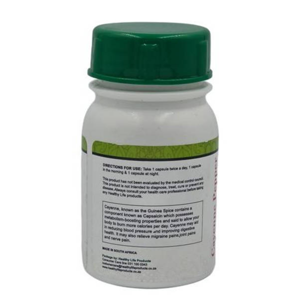 Healthy Life Cayenne Pepper Capsules 500mg - 60