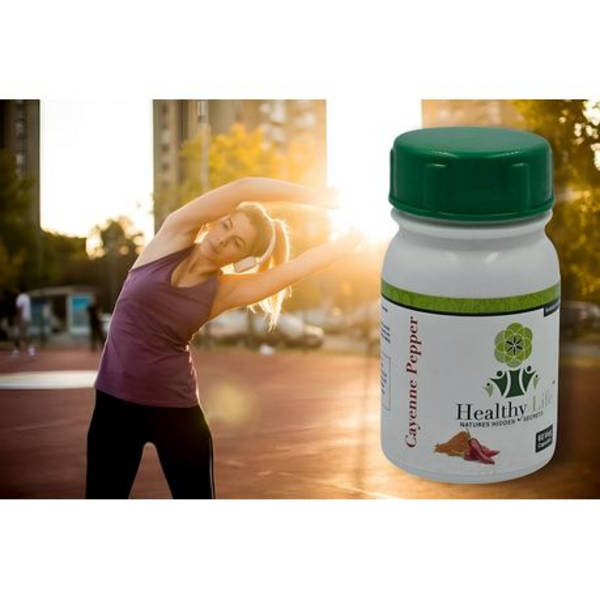 Healthy Life Cayenne Pepper Capsules 500mg - 60