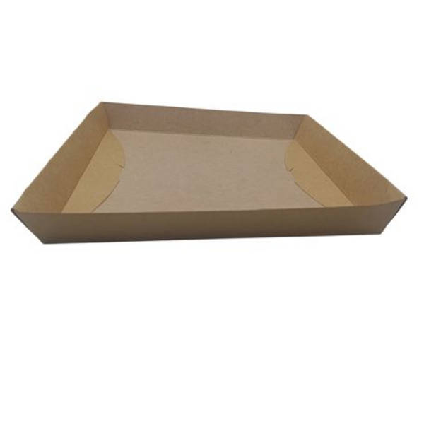 Kraft Square Disposable Plates - 21cm - 25 Pack