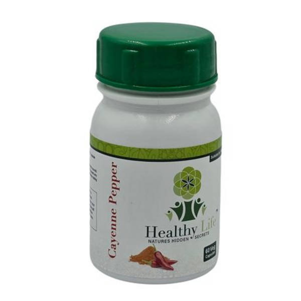 Healthy Life Cayenne Pepper Capsules 500mg - 60