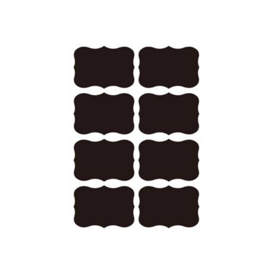 48 Chalk Sticker Labels With White Pen- 5.5cm x 3.5cm
