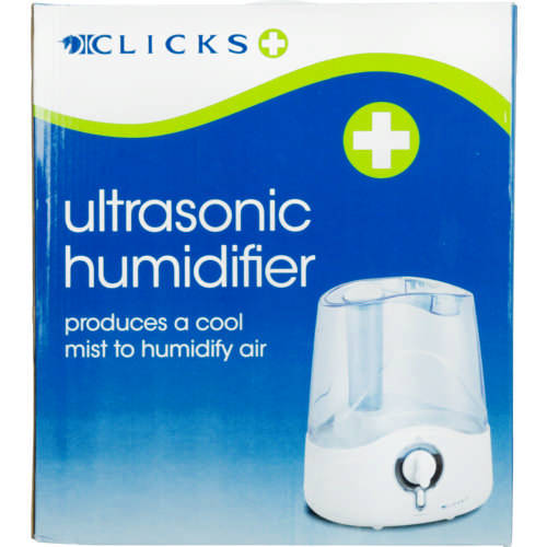 CLICKS ULTRASONIC HUMIDIFIER With Night Light - Produces a cool mist to humidify air. WAS R499.00