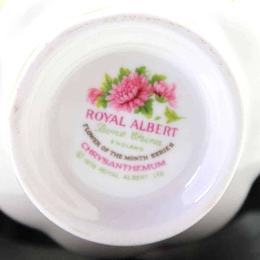 Royal Albert Flowers Of The Month November Crysthanamum Pattern Trio