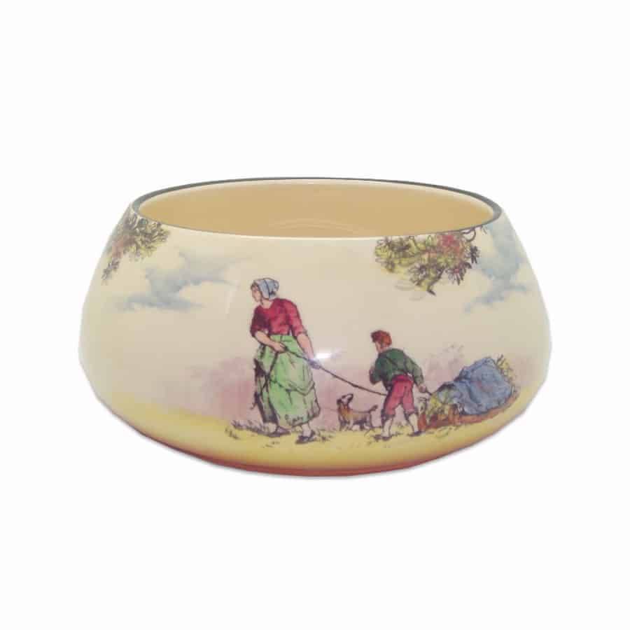 Royal Doulton Gleaners Old English Scene Rose Bowl