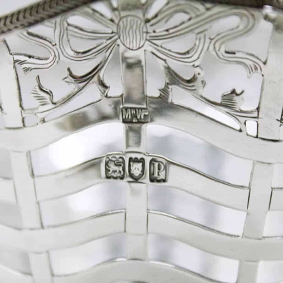Hallmarked Silver Swing Handled Basket London 1903