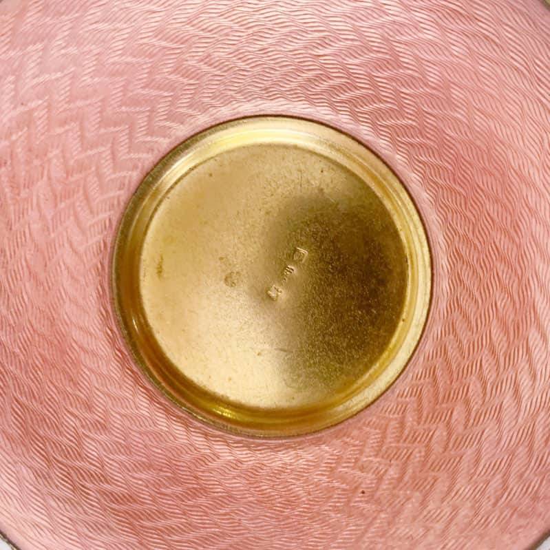 Enamel Cabinet Cup and Saucer