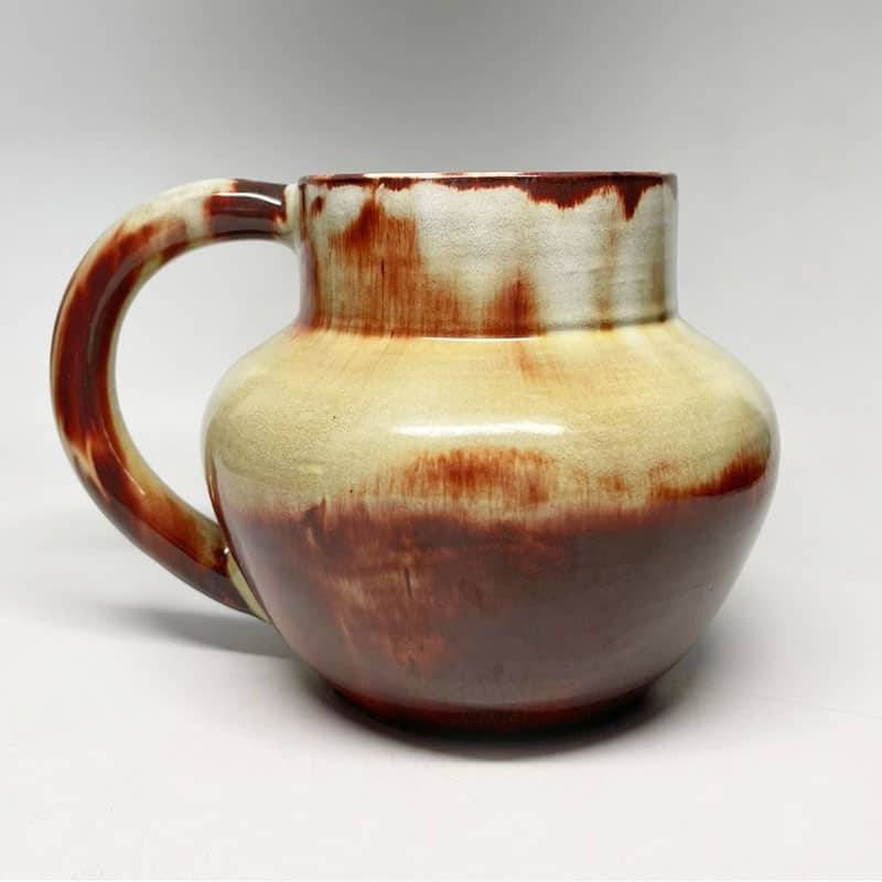 Linnware Brown Green Glazed Jug