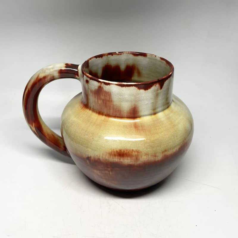 Linnware Brown Green Glazed Jug