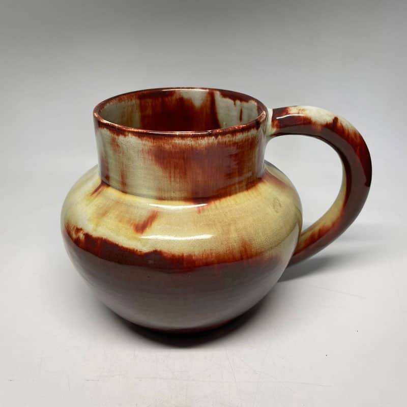 Linnware Brown Green Glazed Jug