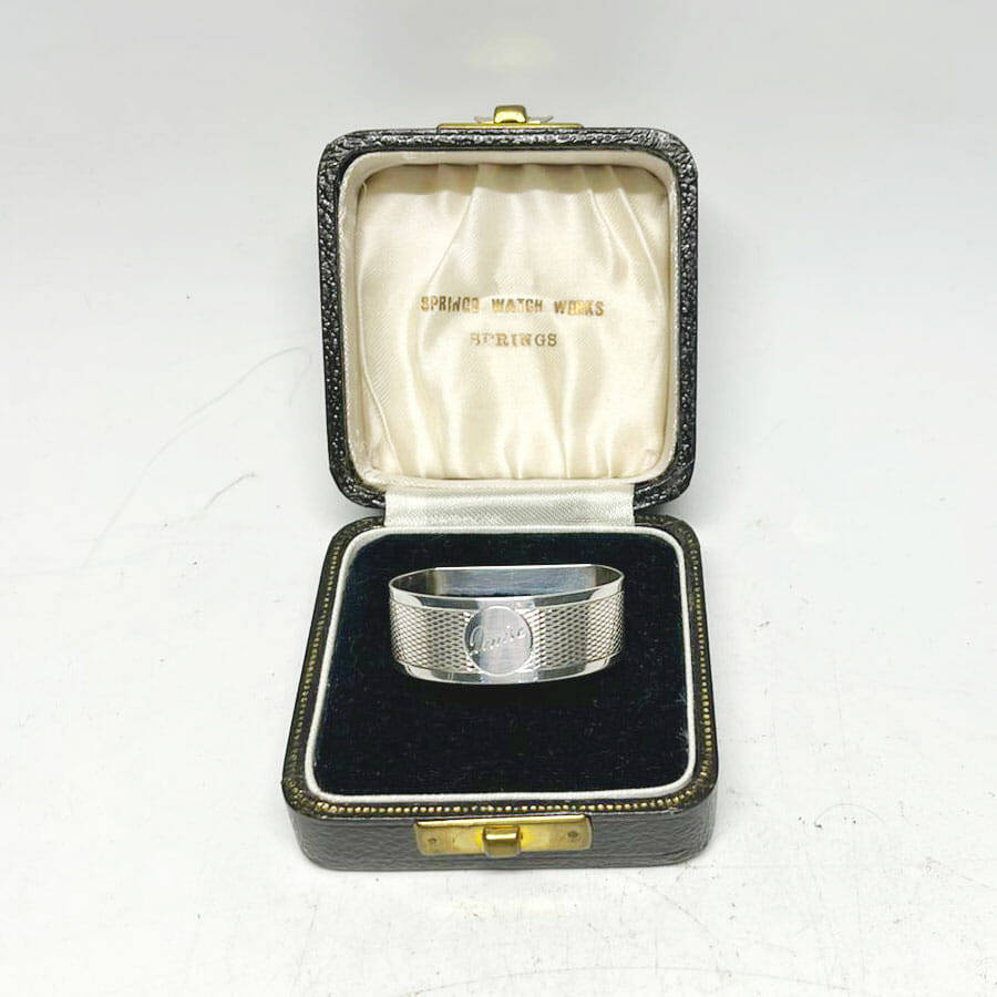 Hallmarked Silver Serviette Ring Birmingham 1937