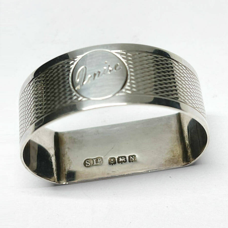 Hallmarked Silver Serviette Ring Birmingham 1937