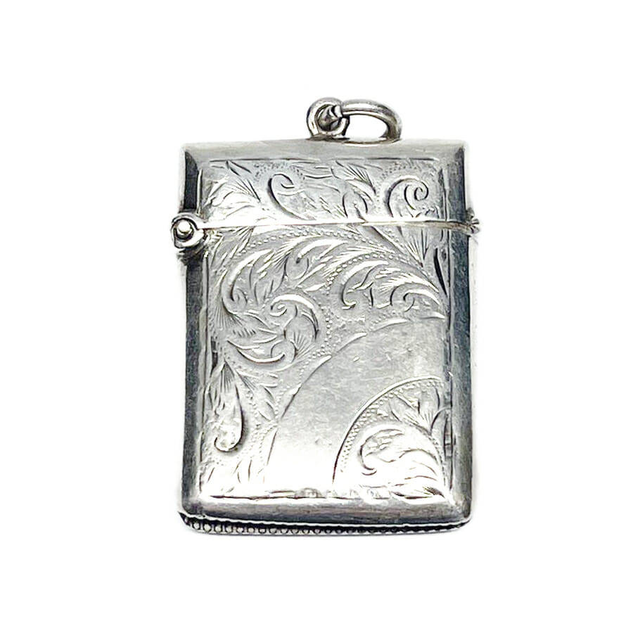 Hallmarked Silver Vesta Case Birmingham 1897