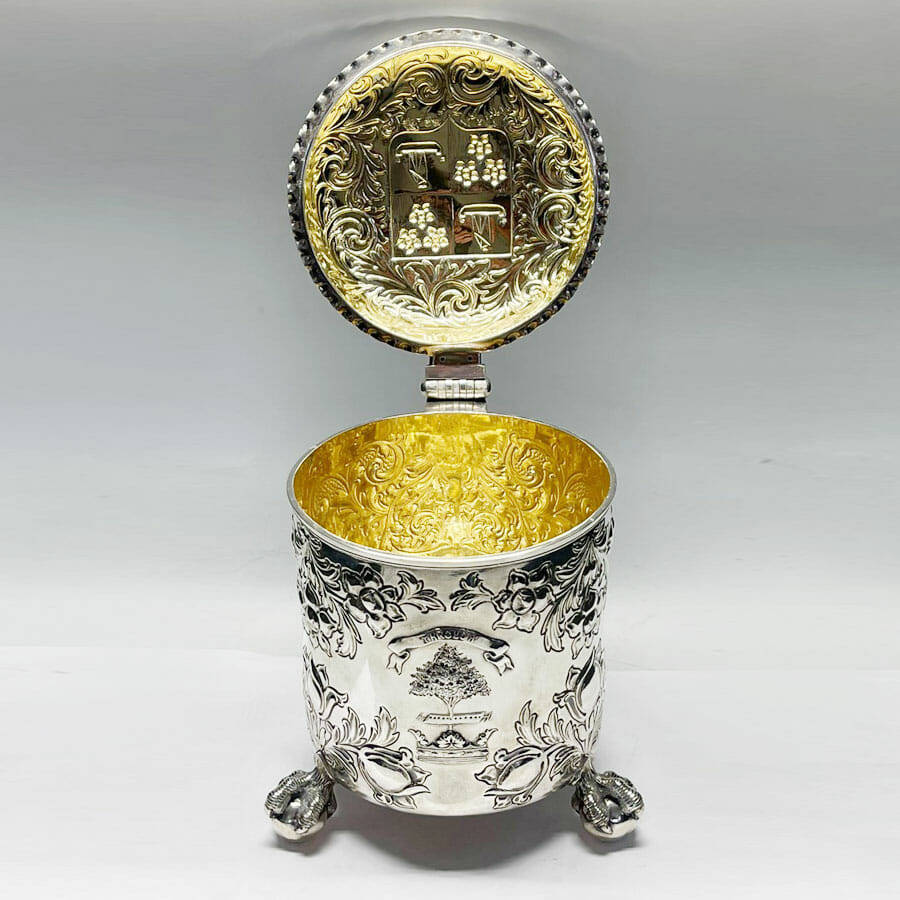 Victorian Covered Silver Tankard John Chapple and John Mantle London 1890