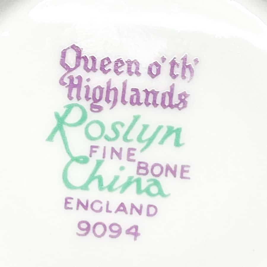 Roslyn China Queen Of The Highlands Main Plate