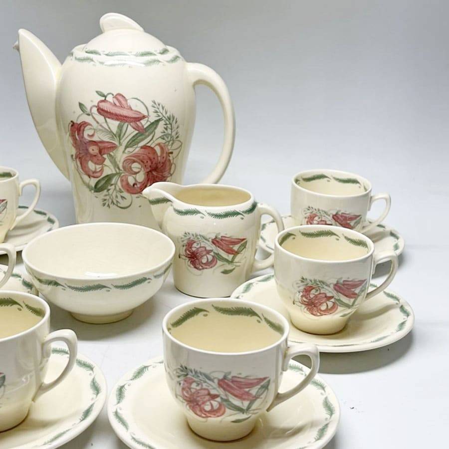 Susie Cooper Tiger Lily Coffee Service