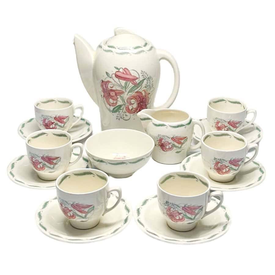 Susie Cooper Tiger Lily Coffee Service