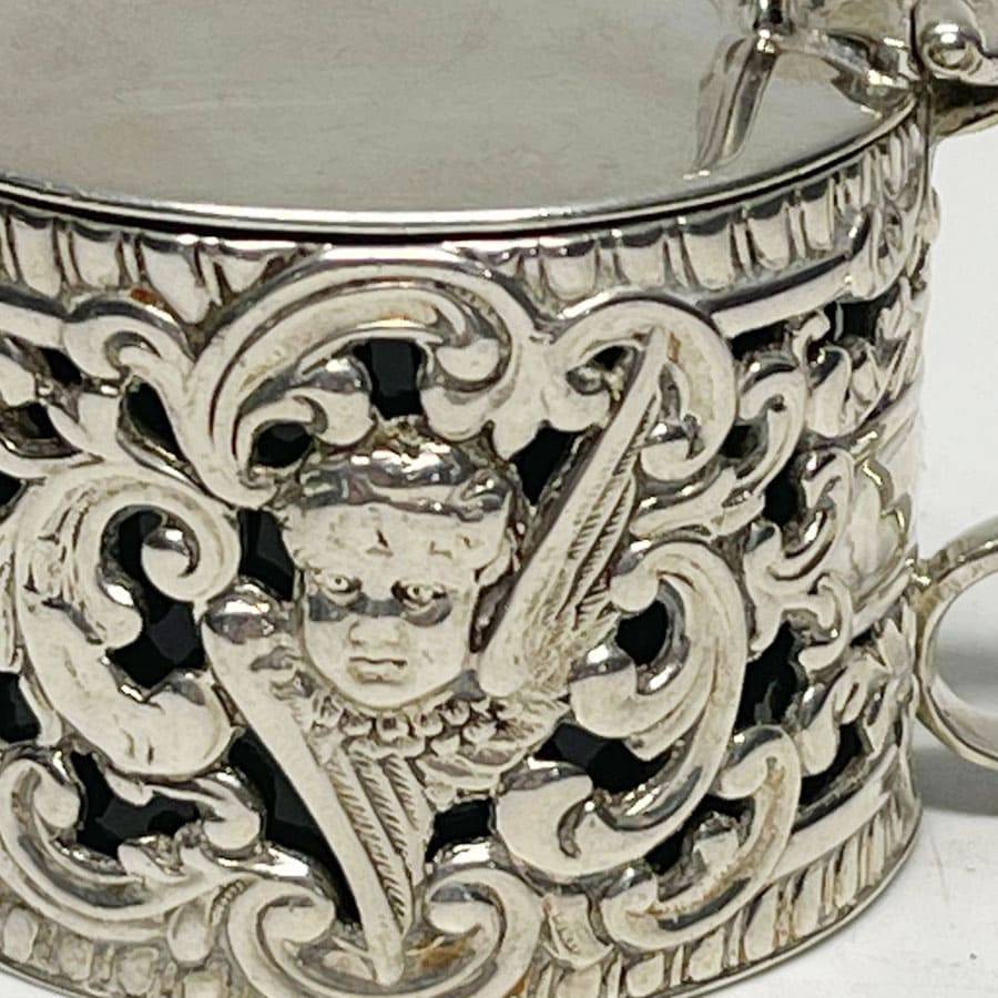 Hallmarked London Silver 1896 Mustard Pot